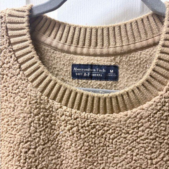 Abercrombie & Fitch Beige Sherpa Sweater - Picture 2 of 3